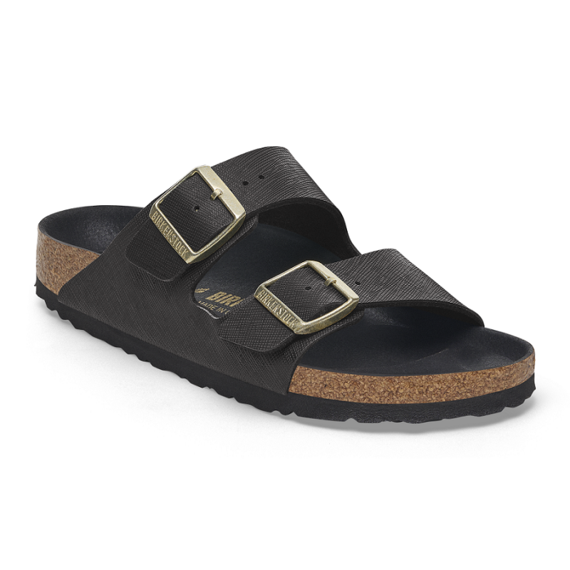 Birkenstock Arizona birkoflor saffiano black regular 1029282