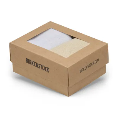Birkenstock ženske nogavice v eggshell/gold-white/silver 1032648