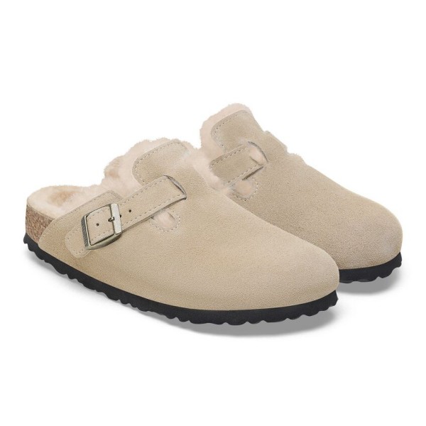 Birkenstock Boston VL/Shearling Taupe 1028289