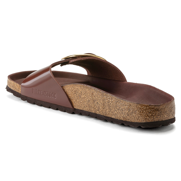 Birkenstock Madrid Big Buckle high shine chocolate regular 1022568