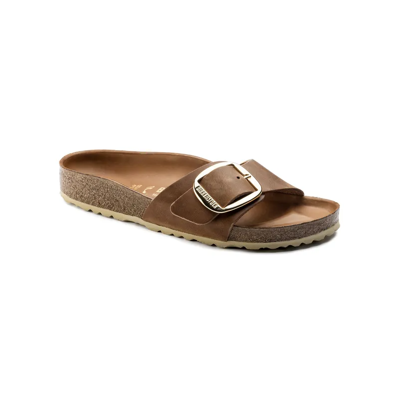  Birkenstock Madrid BB oljeno usnje konjakbarve ozko kopito 1006525