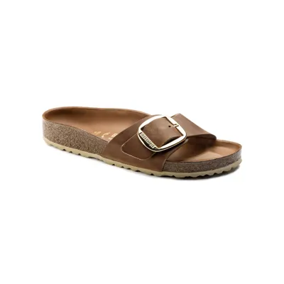  Birkenstock Madrid BB oljeno usnje konjakbarve ozko kopito 1006525