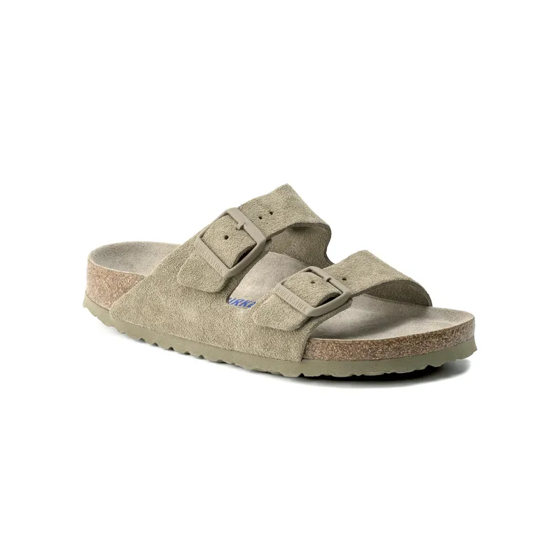 Birkenstock Arizona natikač, semiš, faded khaki, mehak vložek, regular 1019045