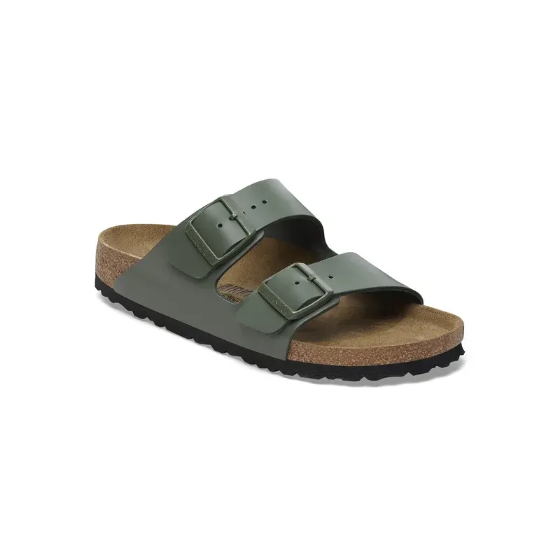 Birkenstock Arizona usnjeni natikač v thyme barvi regular 1029165 