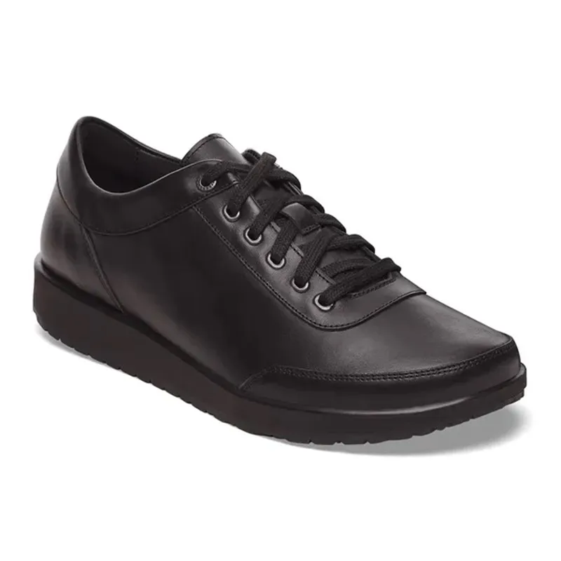 Birkenstock Honnef usnjeni črni čevlji v regular širini 1029714