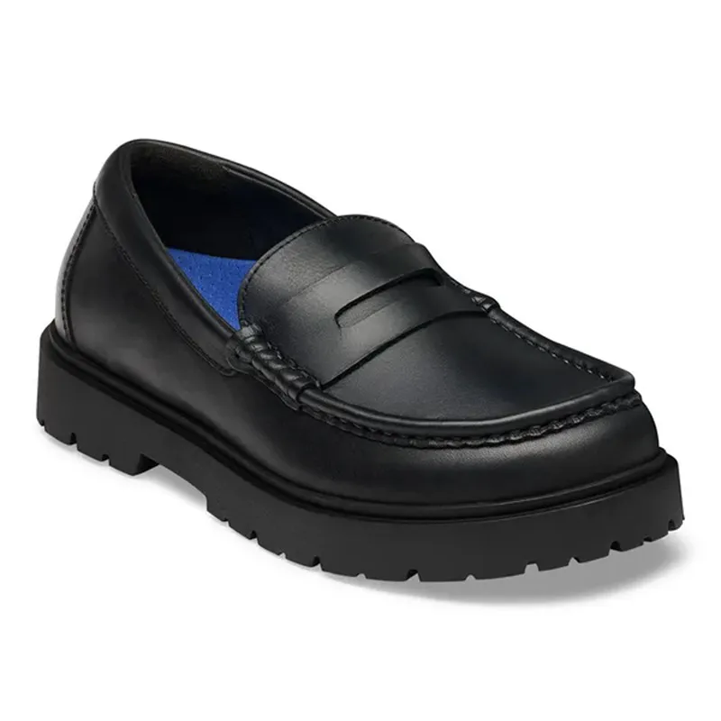 Birkenstock Highwood loafer ženski mokasin v oljenem usnju in v črni barvi regular kopito 1032594